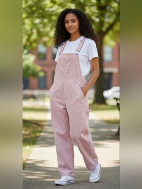 Altar'd State Dusty Pink Corduroy Overalls